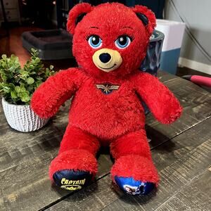 Build A Bear Captain Marvel Plush Shimmer Bear Toy, Stuffed‎ Animal